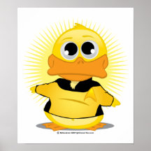 Canard de chemise d'or de direction posters