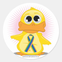 Canard de ruban de DST Autocollant Rond