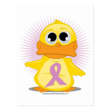 Canard de ruban d'orchidée cartes postales