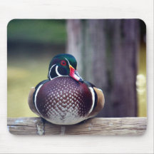 Canard en bois Mousepad Tapis De Souris