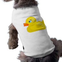 Canard en caoutchouc jaune tee-shirts pour toutous