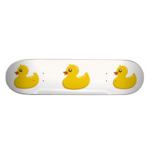 Canard en caoutchouc plateaux de skateboards customisés