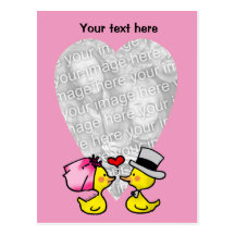 Canards de mariage carte postale