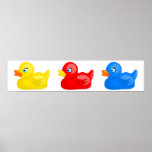 Canards en caoutchouc posters