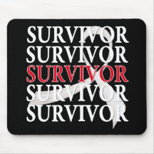 Cancer de poumon lunatique de collage de survivant tapis de souris