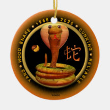Cancer de zodiaque de serpent en bois 2025 de Valx Décorations De Noël