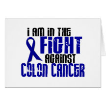 CANCER DU COLON dans le combat 1 Cartes De Vœux