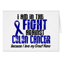 CANCER DU COLON dans le combat pour ma grande Nana Carte De Vœux