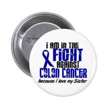 CANCER DU COLON dans le combat pour ma soeur 1 Badge Avec Épingle
