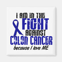 CANCER DU COLON dans le combat pour moi 1 Magnets