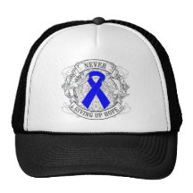 Cancer du colon n'abandonnant jamais l'espoir casquette