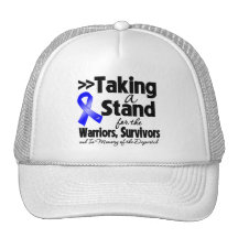 Cancer du colon prenant un hommage de support casquette de camionneur