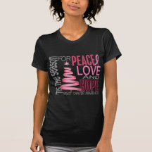 Cancer du sein de vacances de Noël d'espoir d'amou T-shirts