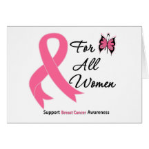Cancer du sein pour toutes les femmes carte de vœux