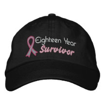 Cancer du sein survivant de 18 ans chapeaux brodés