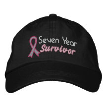 Cancer du sein survivant de 7 ans casquette de baseball