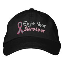 Cancer du sein survivant de 8 ans casquette de baseball