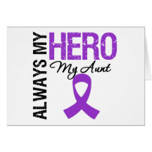 Cancer pancréatique toujours mon héros ma tante cartes de vœux