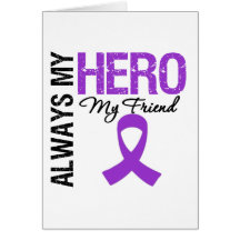 Cancer pancréatique toujours mon héros mon ami carte de vœux
