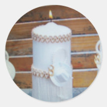 candels de mariage autocollants