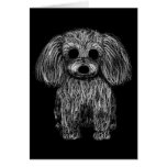 Caniche surréaliste cartes de vœux