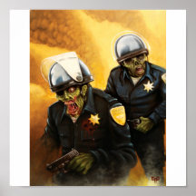 Cannettes de fil de zombi poster