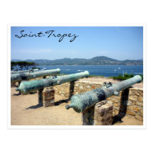 canons de citadelle de tropez de saint carte postale