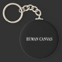 CanvasBlack humain porte-clés