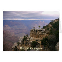 Canyon grand et arbres carte de vœux