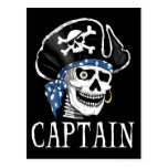 Capitaine borgne de pirate carte postale