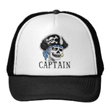 Capitaine borgne de pirate casquette de camionneur