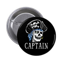 Capitaine borgne de pirate pin's avec agrafe