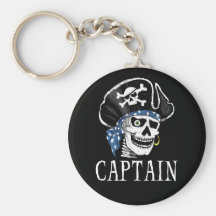 Capitaine borgne de pirate porte-clef