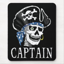 Capitaine borgne de pirate tapis de souris