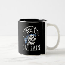 Capitaine borgne de pirate tasse