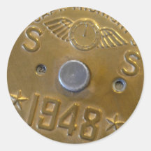 Capitaine Midnight Decoder Badge 1948 Adhésifs Ronds