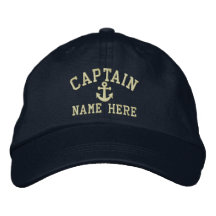 Capitaine - personnalisable casquettes brodées