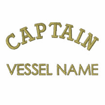 Capitaine polo de nom de bateau de Pesonalised