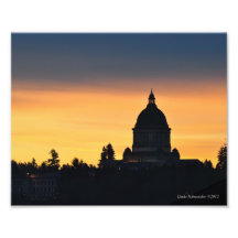 capitol d'état de 8X10 Washinton au lever de solei Photo