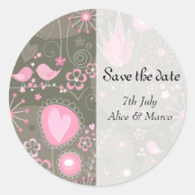 Capricieuze Tuin in de Roze Sticker "sparen van de