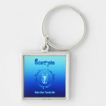 Caractéristiques de Scorpion (signe de l'eau de zo Porte-clef