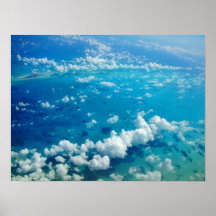 Caraïbische Wolken Poster