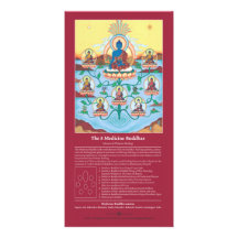 CARDEZ 8 la médecine Buddhas - avec l'explication Cartes Avec Photo