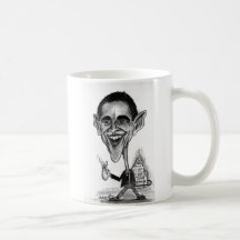 Caricature d'Obama Tasse
