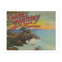 Carmel, Monterey, et verger Pacifique, CA - accuei Carte Postale