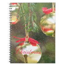 Carnet en spirale de souvenir de Noël