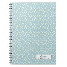 Carnet fait sur commande de motif animal de girafe