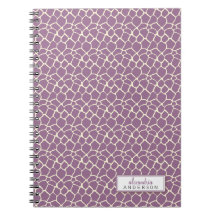 Carnet fait sur commande de motif animal de girafe