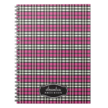 Carnet fait sur commande de plaid de très bon goût