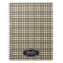 Carnet fait sur commande de plaid de très bon goût
